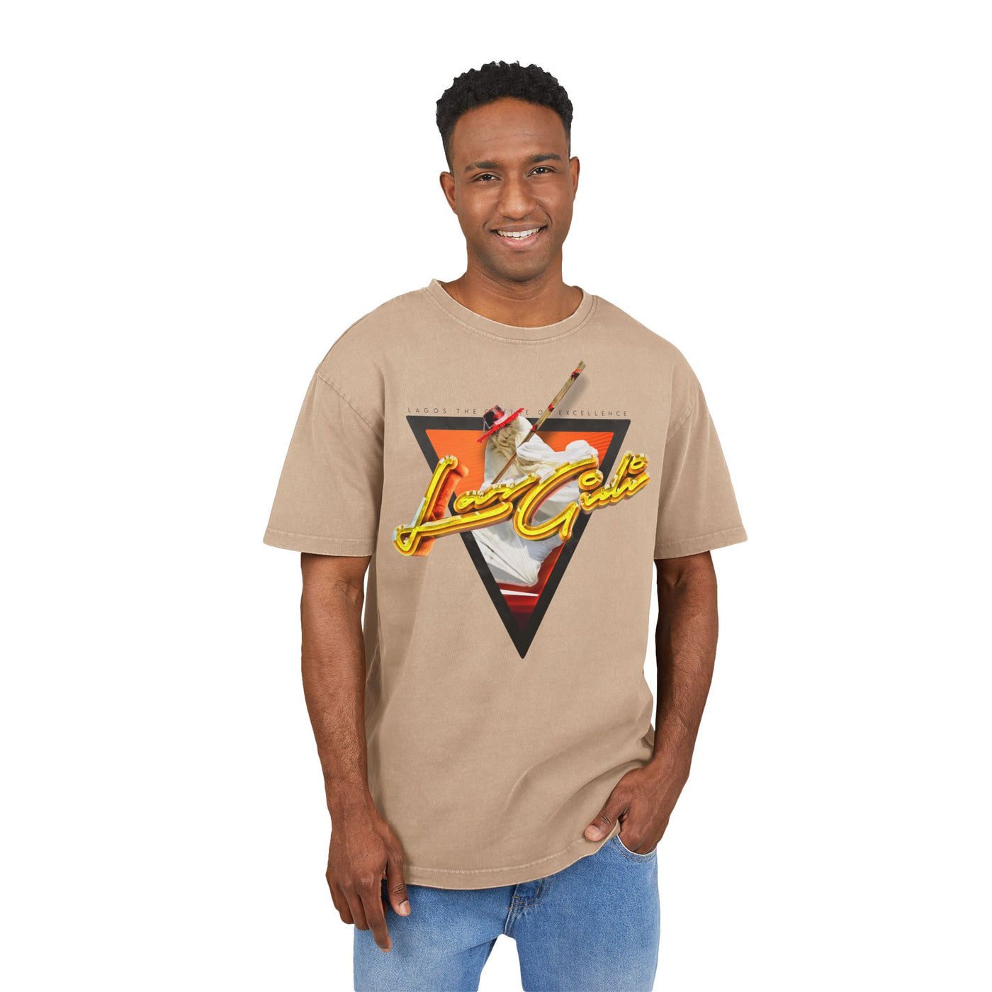 acid washed oversized tee vintage