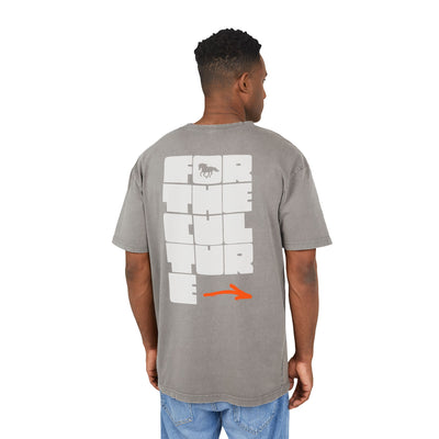 mens acid washed oversized tee