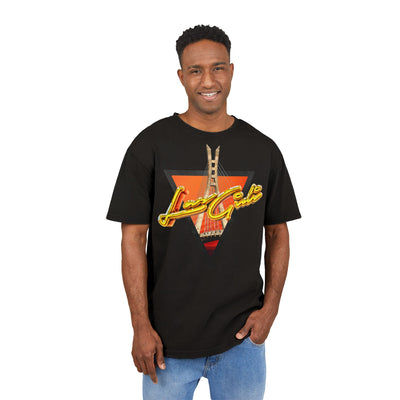 mens acid washed oversized tee
